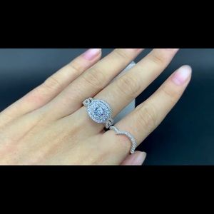 Sterling silver wedding/engagement ring